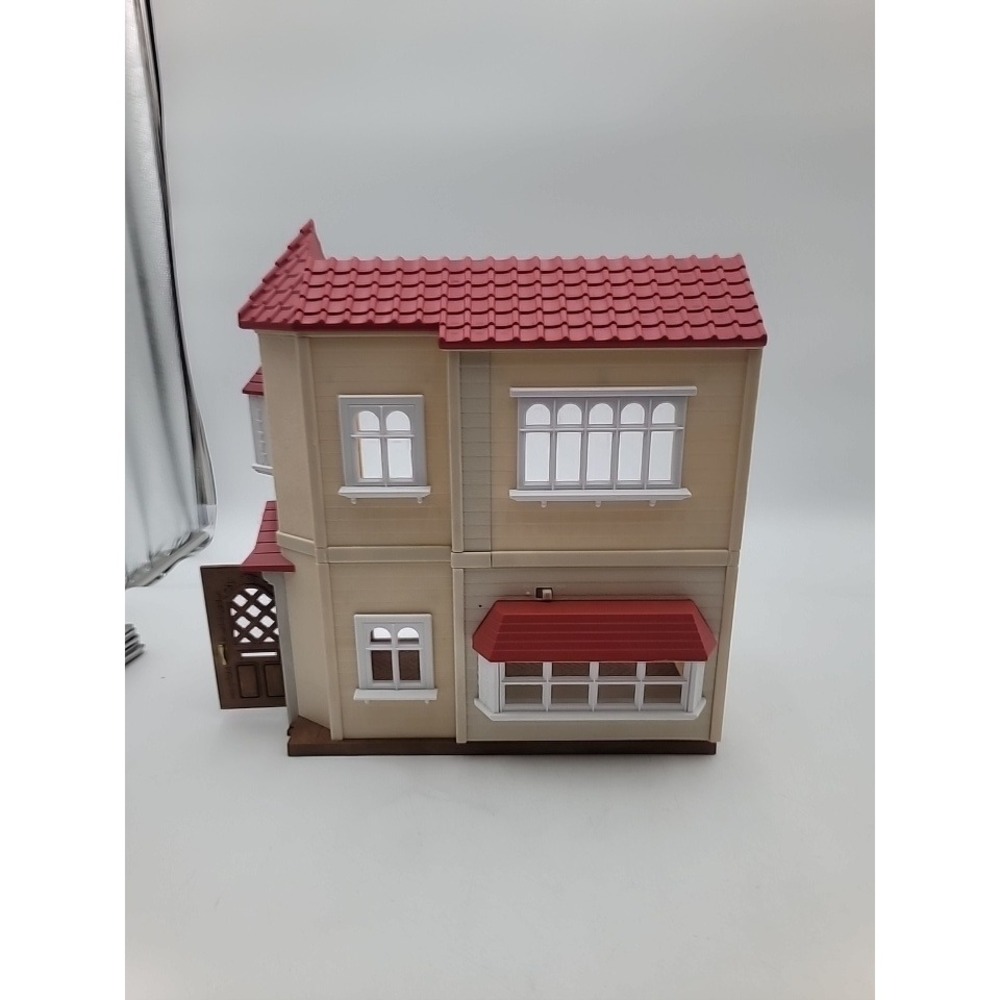 Calico Critters Red Roof Country Home Replacement House Section Working Lights